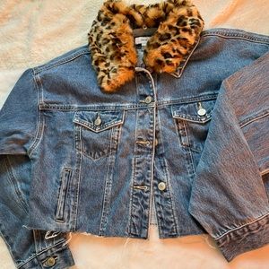 Cropped jean jacket